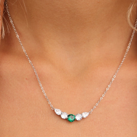 שרשרת כסף טיפות