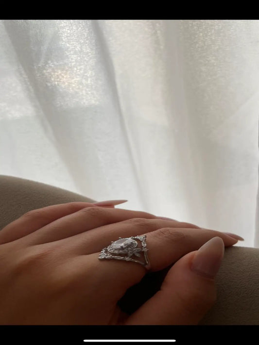 טבעת כסף דגם "ויקטוריה"