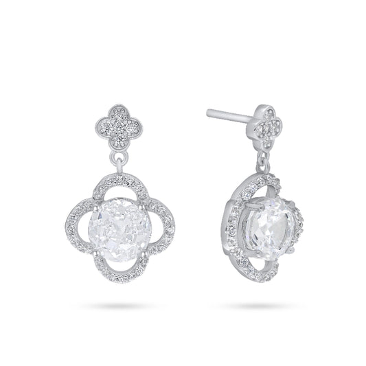 עגיל צמוד פרח זרקון