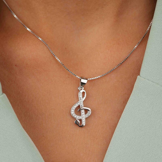 שרשרת כסף מפתח סול משובץ