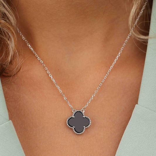 שרשרת כסף 925 עם תליון תלתן