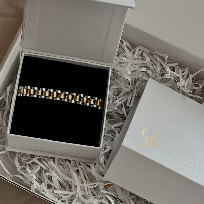 צמיד סטיל חוליות דק לגבר JBM1001 JETEM