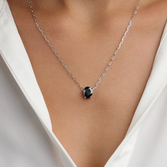 שרשרת ציפוי זהב זרקון טיפה ירוק