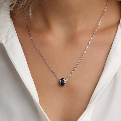 שרשרת ציפוי זהב זרקון טיפה ירוק