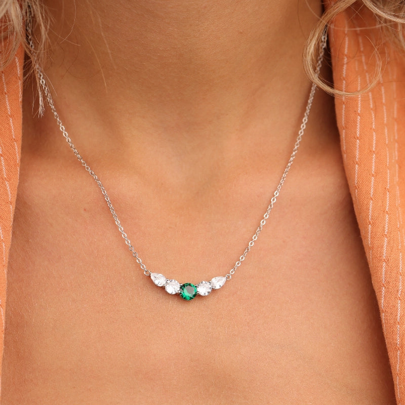 שרשרת כסף טיפות