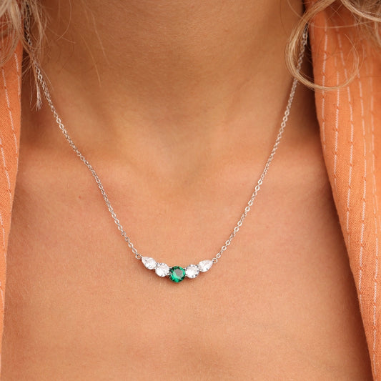 שרשרת כסף טיפות