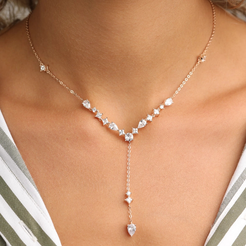 שרשרת כסף עניבה מעוצבת