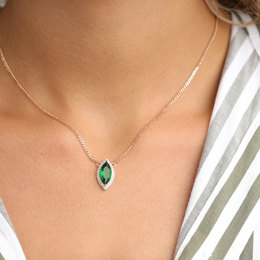 שרשרת כסף ציפוי רוז טיפה