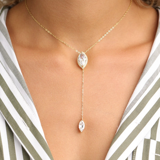 שרשרת כסף עניבה טיפה