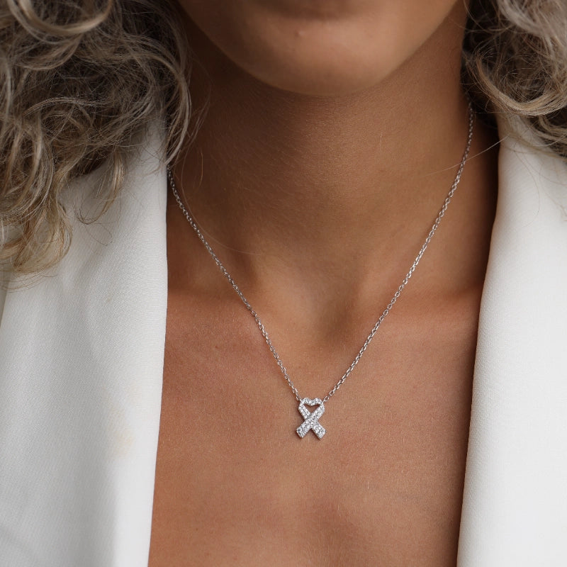 שרשרת כסף סמל החטופים משובץ