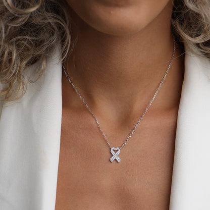 שרשרת כסף סמל החטופים משובץ