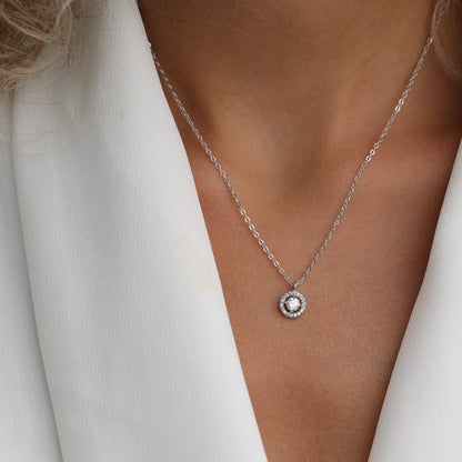 שרשרת כסף סוליטר קטן