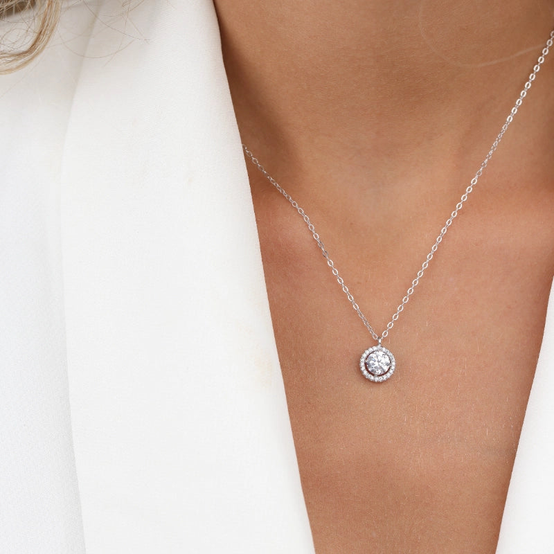 שרשרת כסף סוליטר קטן