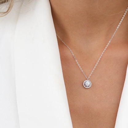 שרשרת כסף סוליטר קטן