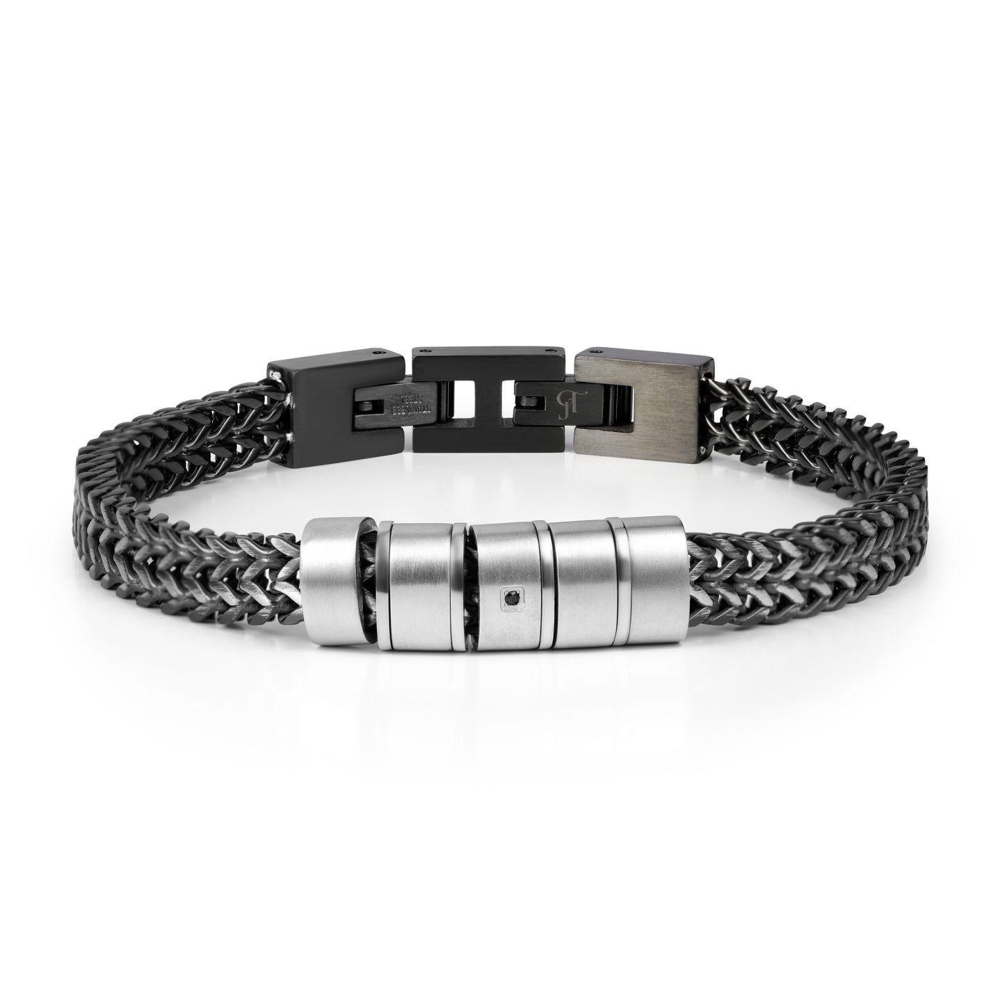 צמיד לגבר סטיל 5 חלקים לחריטה