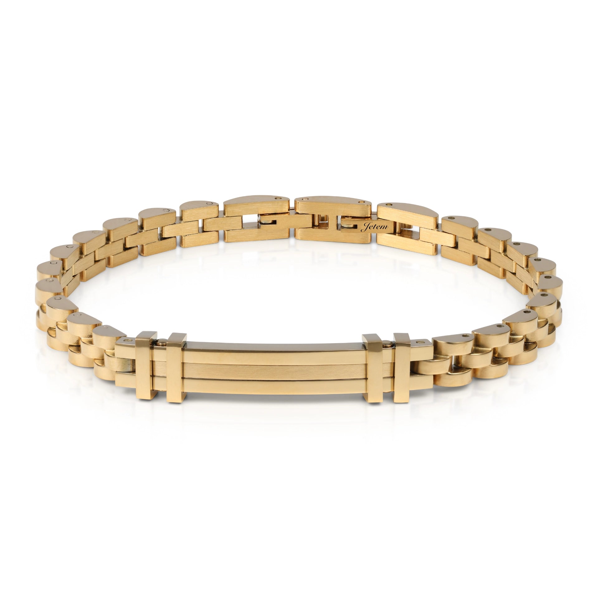 צמיד לגבר "אדם" מבית JETEM פלדת על חלד