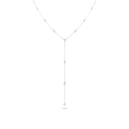 שרשרת כסף 925 עניבה עם תליוני טיפות