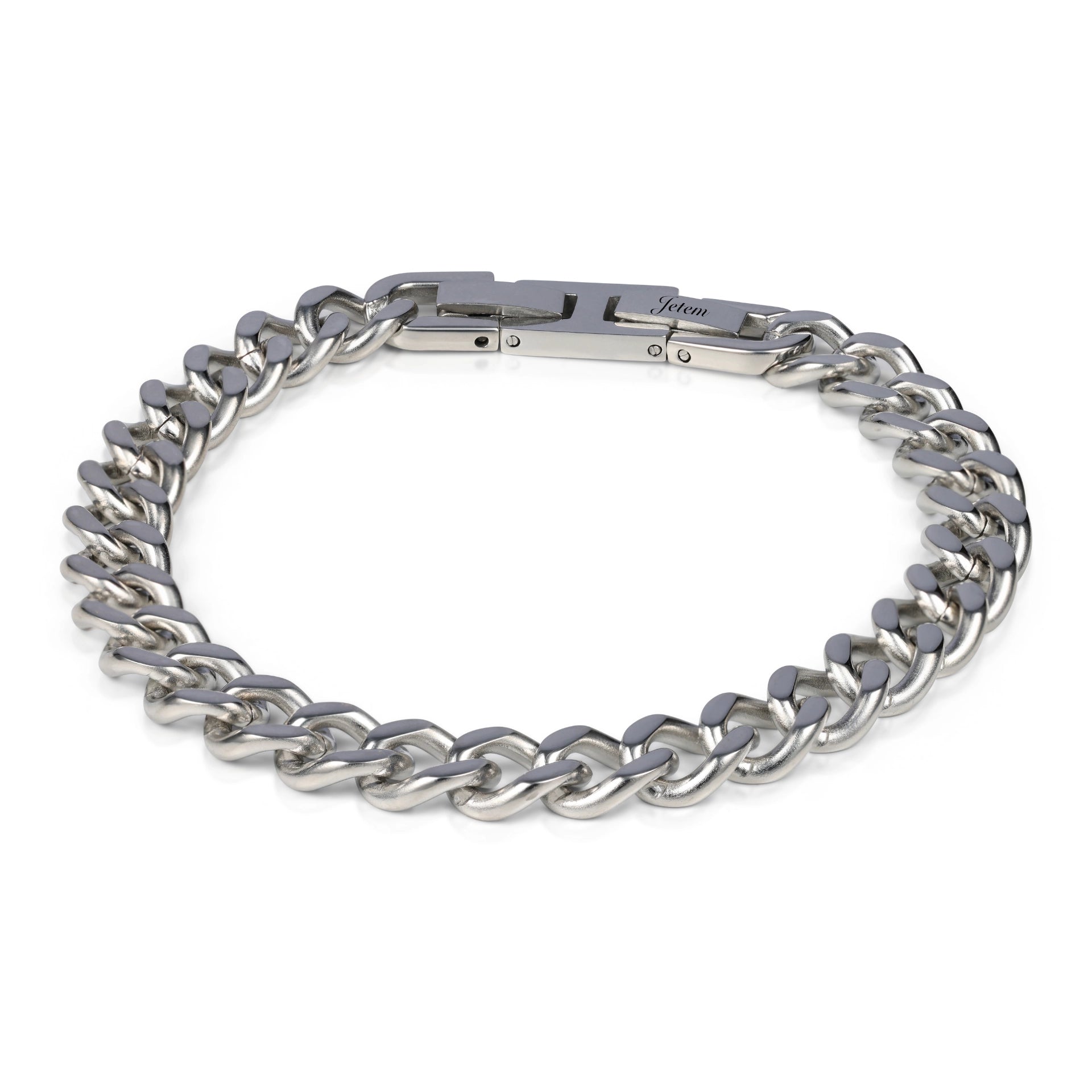 צמיד JETEM לגבר סטיל חוליות גורמט 8 מ"מ בעיצוב אלגנטי ויוקרתי