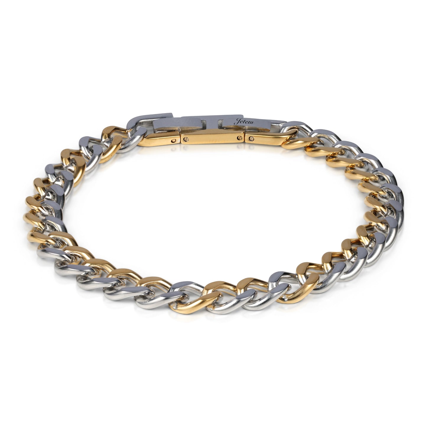 צמיד JETEM לגבר סטיל חוליות גורמט 8 מ"מ בעיצוב אלגנטי ויוקרתי