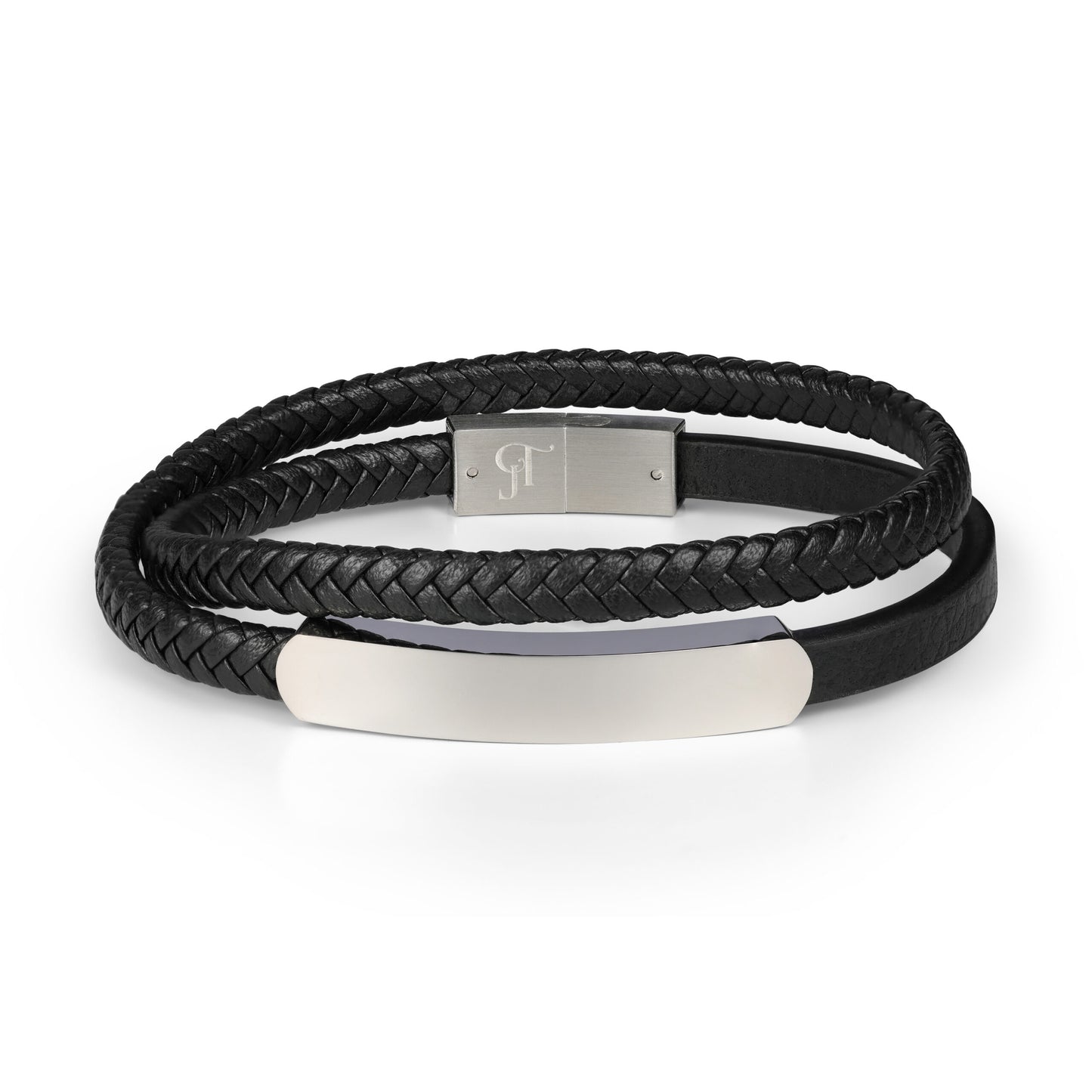 צמיד JETEM לגבר שתי שורות עור מתלפף