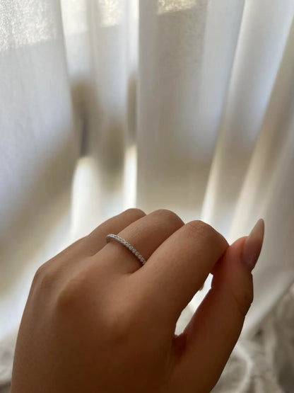 טבעת כסף טניס 1 מ"מ