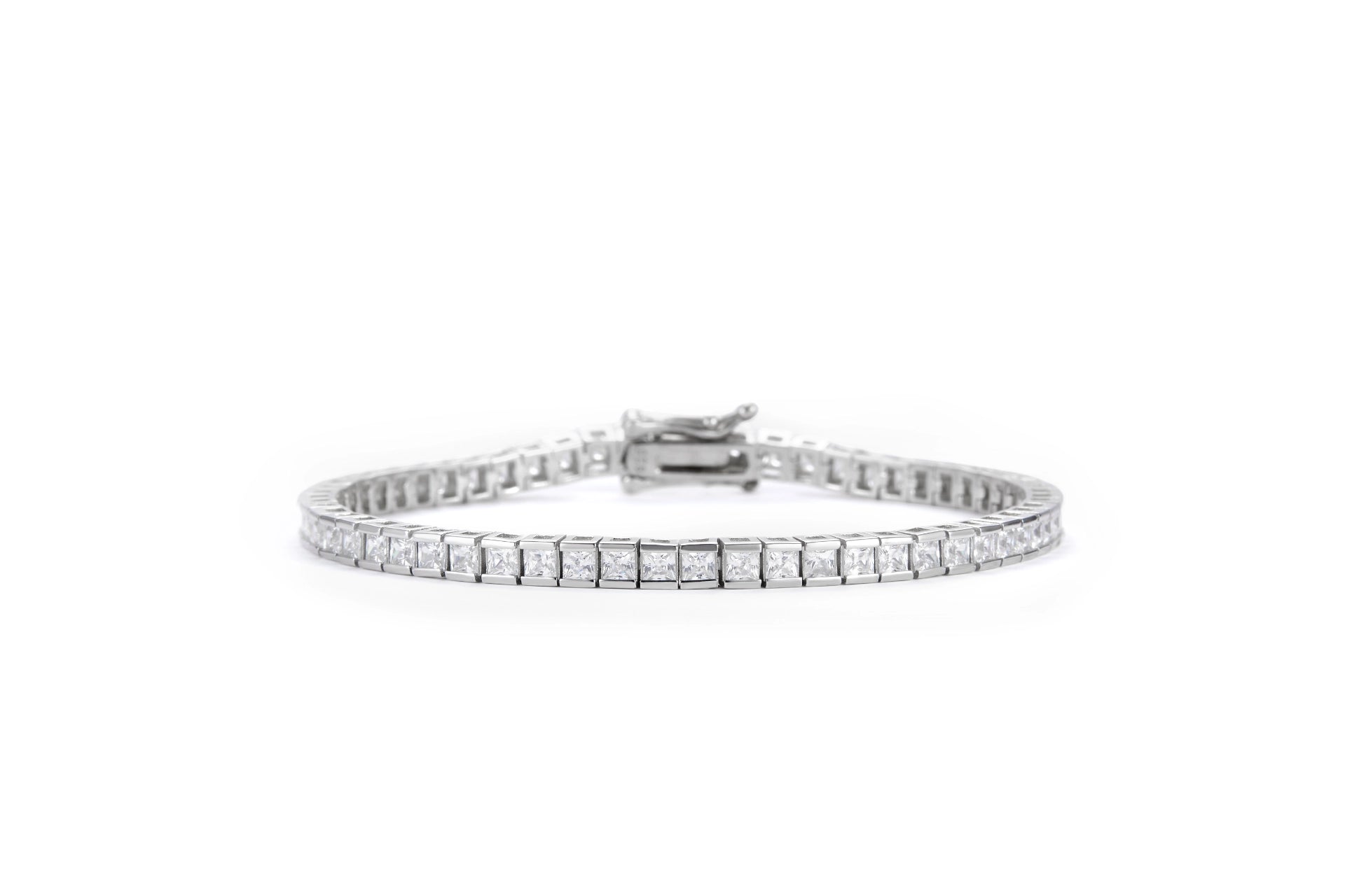 צמיד כסף טניס פרינסס 3 ממ