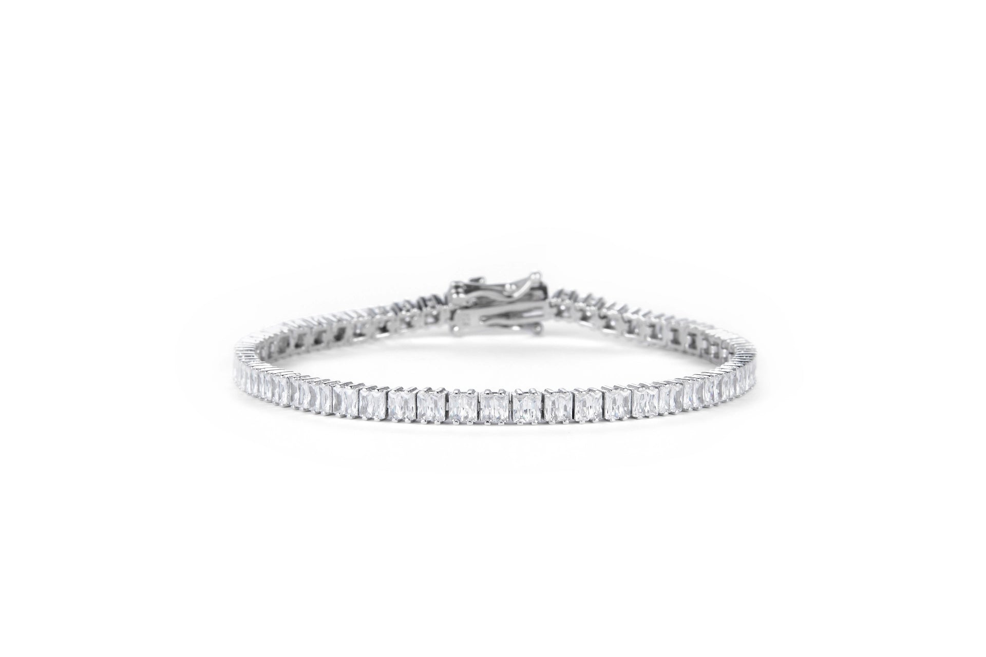 צמיד כסף טניס בגט