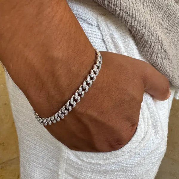 צמיד כסף גולן 6 מ"מ