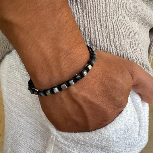 צמיד לגבר חרוזים סיטרין