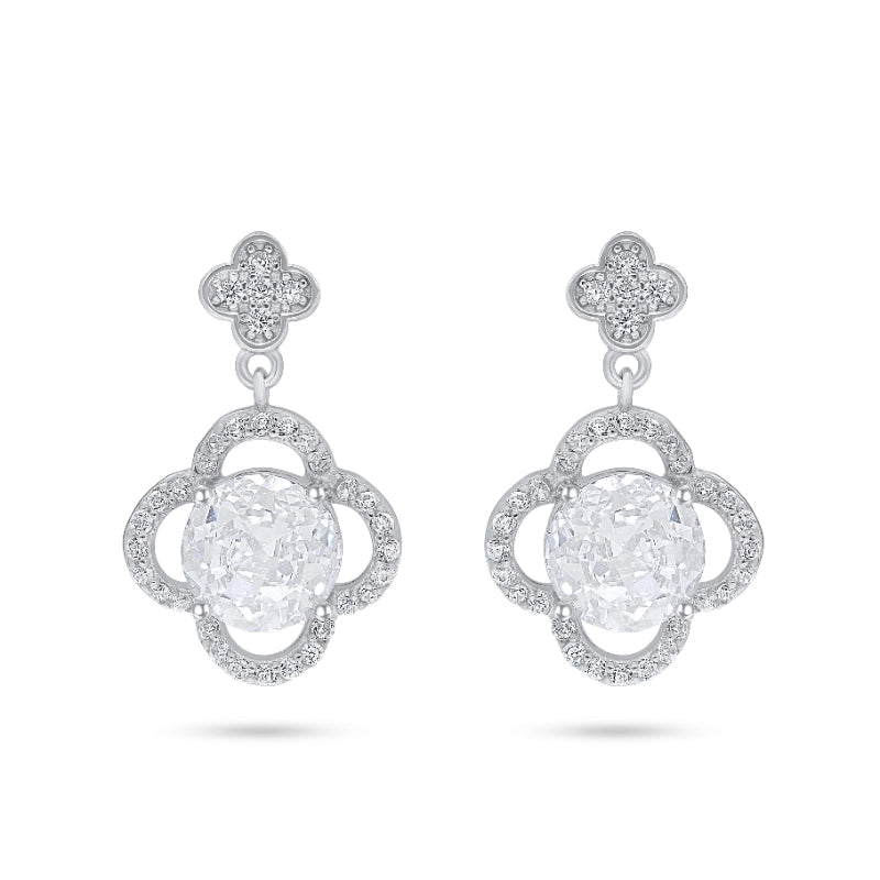 עגיל צמוד פרח זרקון