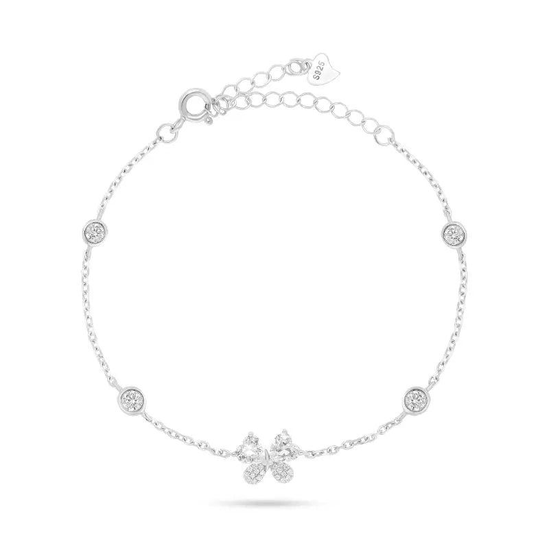 צמיד כסף פרפר