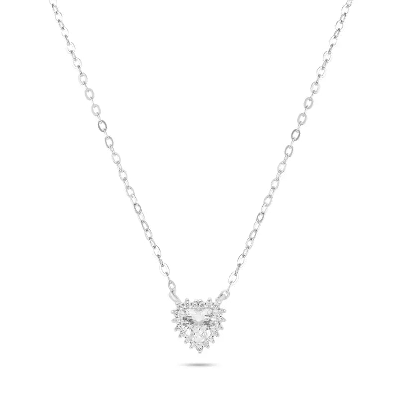 שרשרת כסף לב