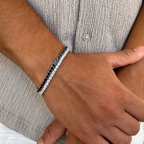 צמיד כסף טניס 3 מ"מ