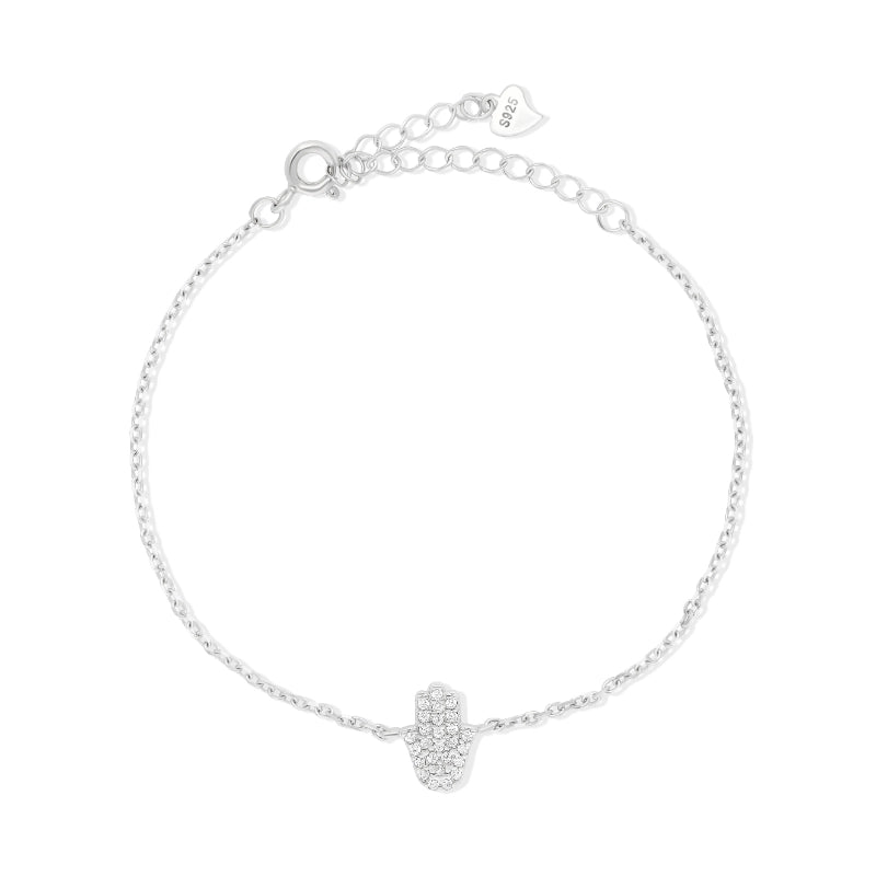 צמיד חמסה לאורך משובץ