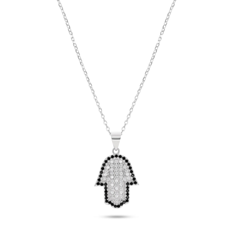 תליון חמסה מסגרת שחורה