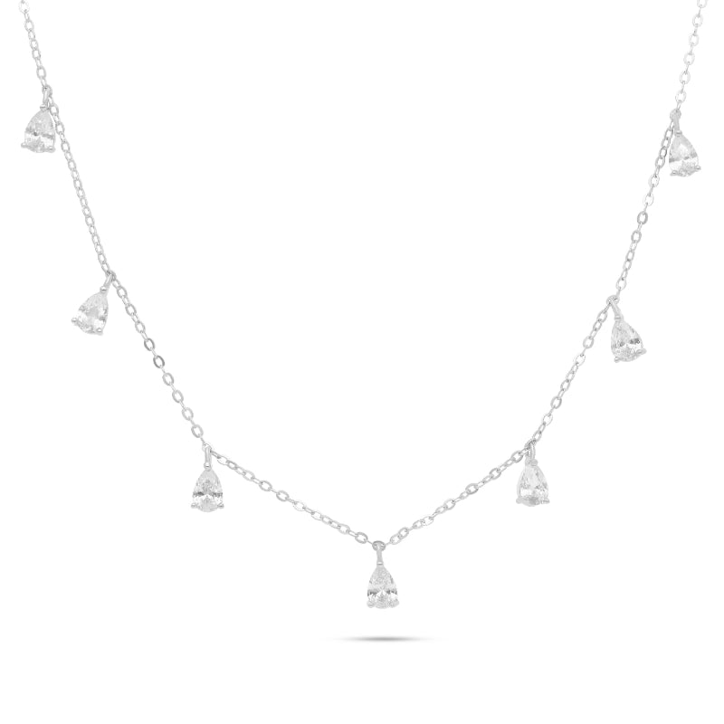 שרשרת כסף 5 טיפות