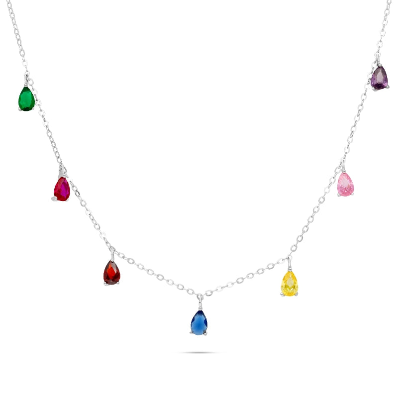 שרשרת כסף 5 טיפות