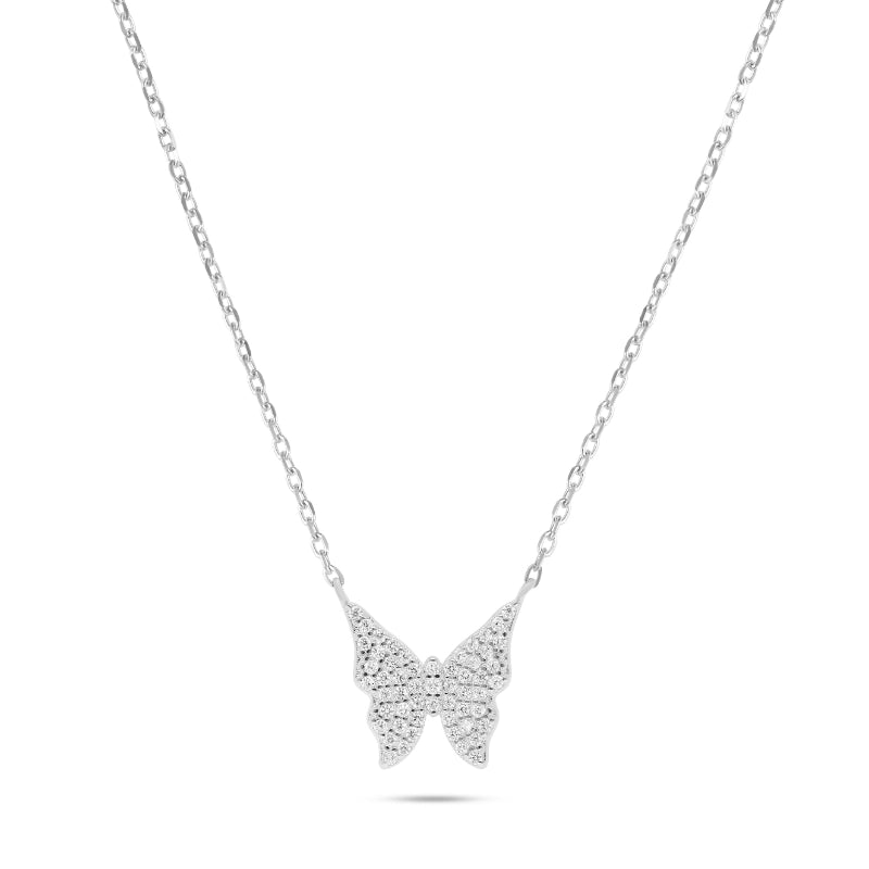 שרשרת כסף פרפר