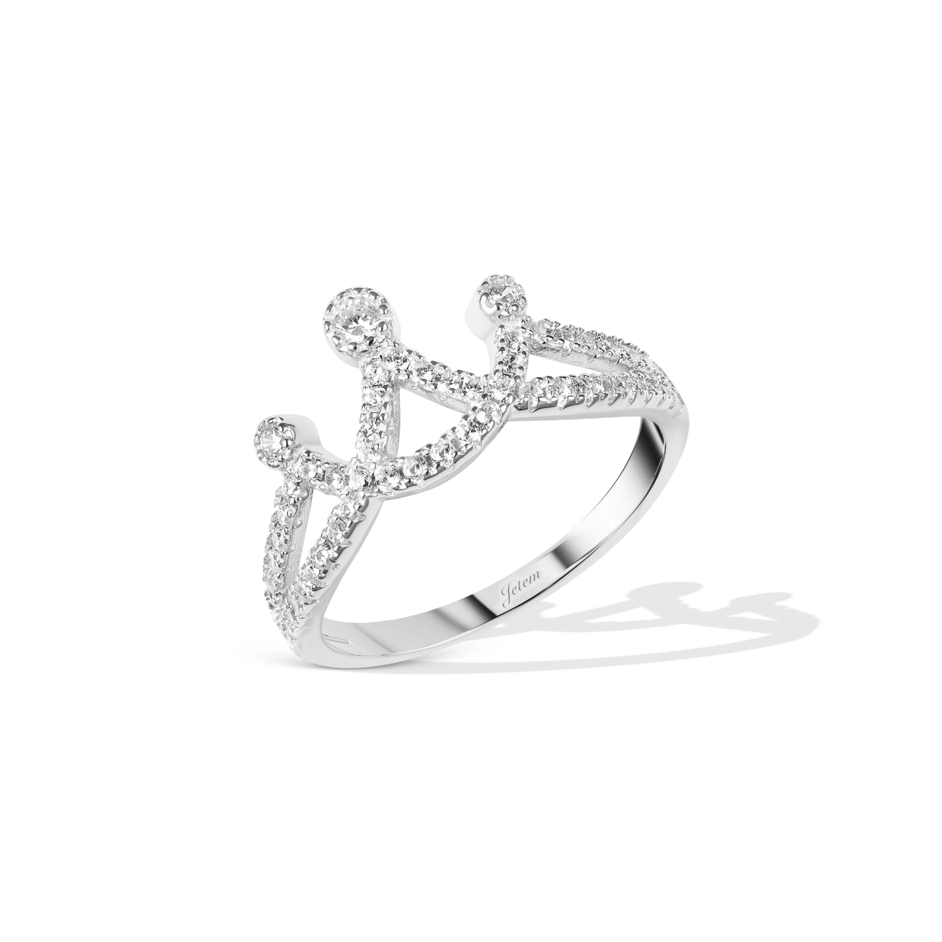 טבעת כסף "Crown "