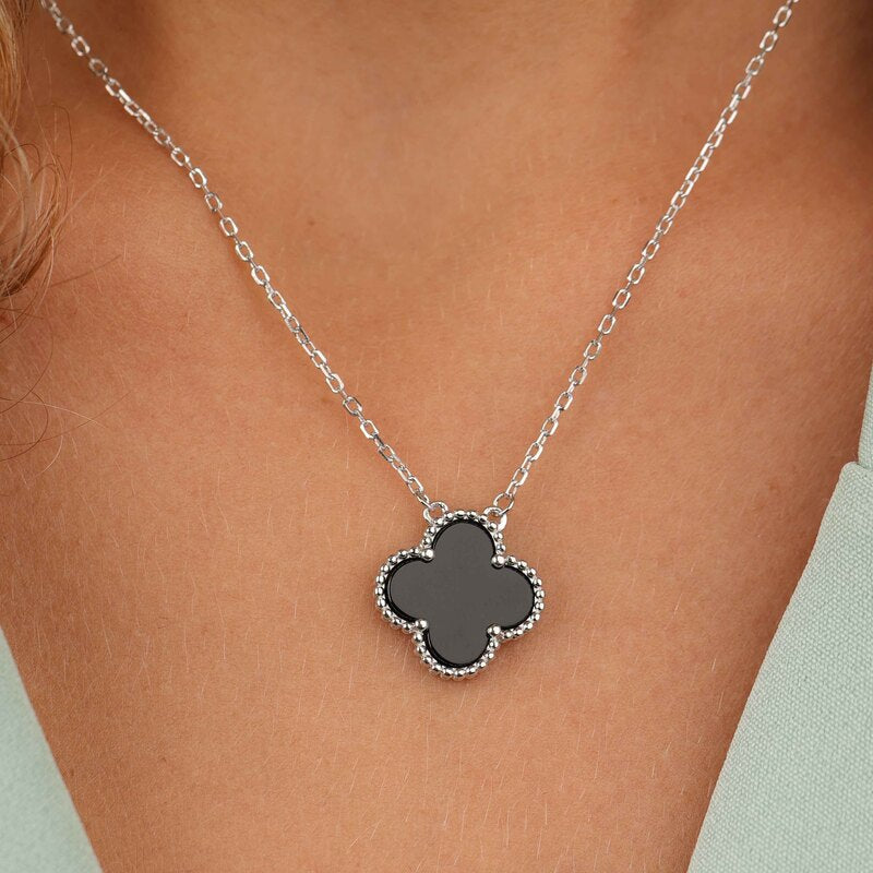 שרשרת כסף 925 עם תליון תלתן