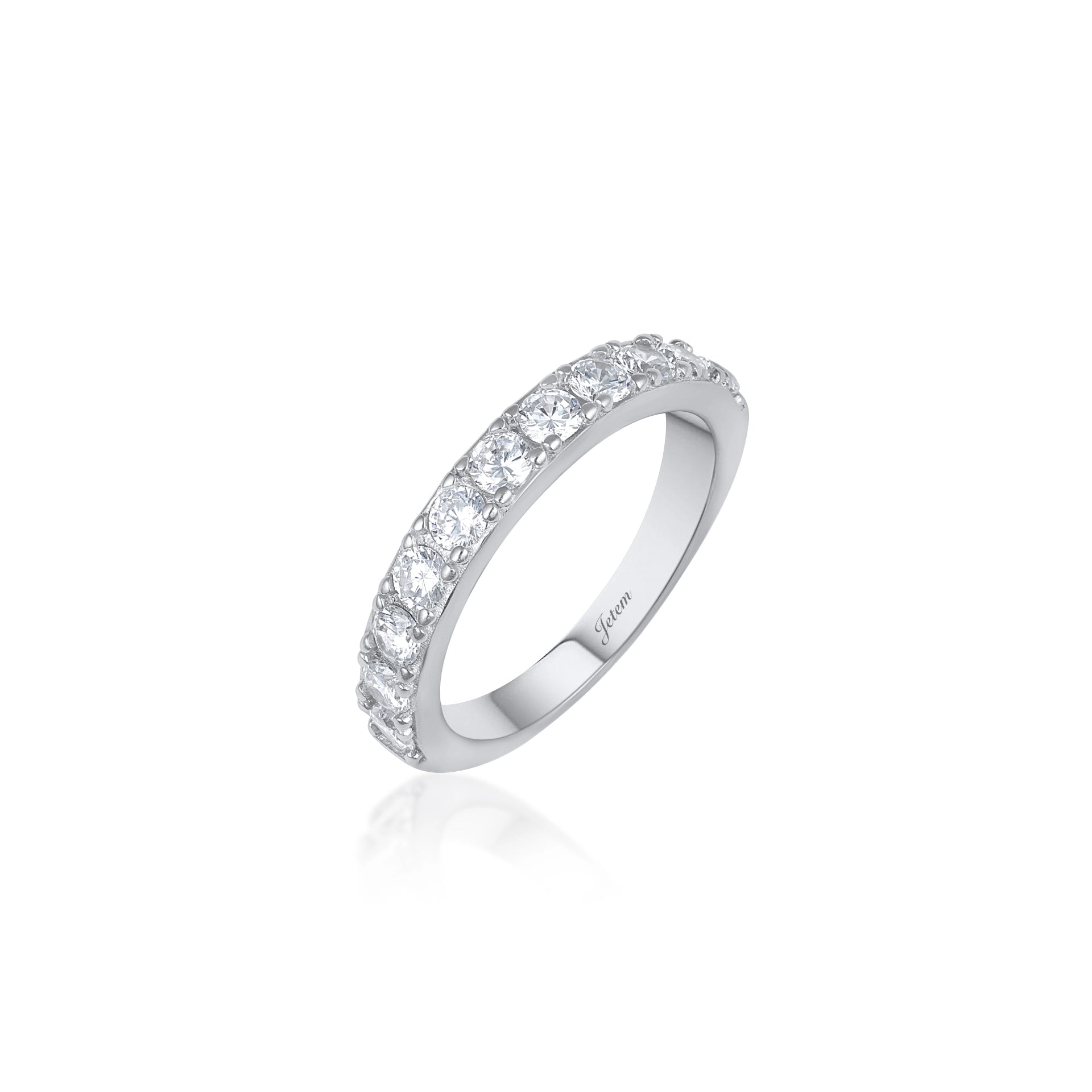 טבעת כסף טניס אלינה