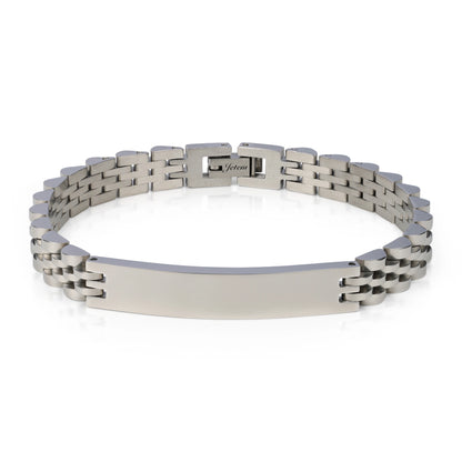 צמיד JETEM לגבר סטיל אלגנטי בעל חוליות רחבות בעיצוב ייחודי