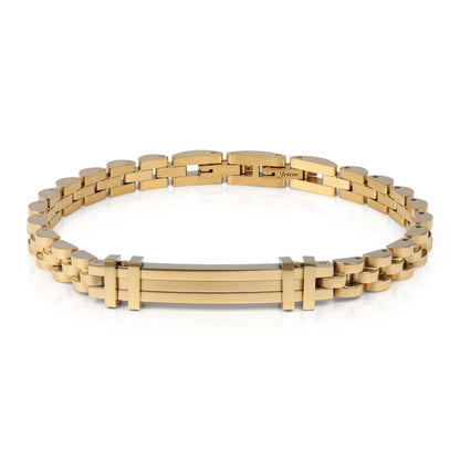 צמיד לגבר "אדם" מבית JETEM פלדת על חלד