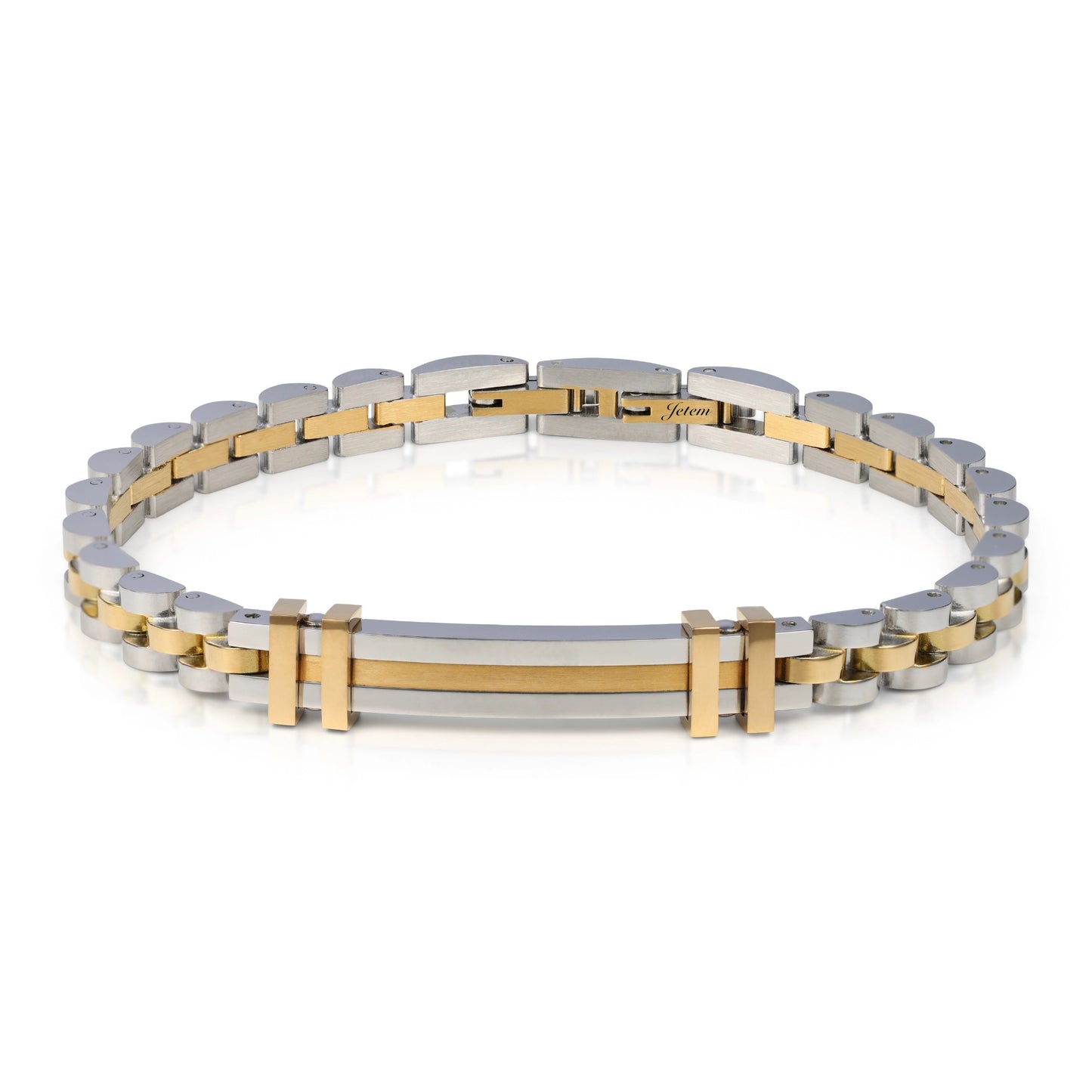 צמיד לגבר "אדם" מבית JETEM פלדת על חלד