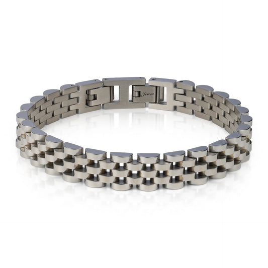 צמיד סטיל חוליות מבריק  JETEM